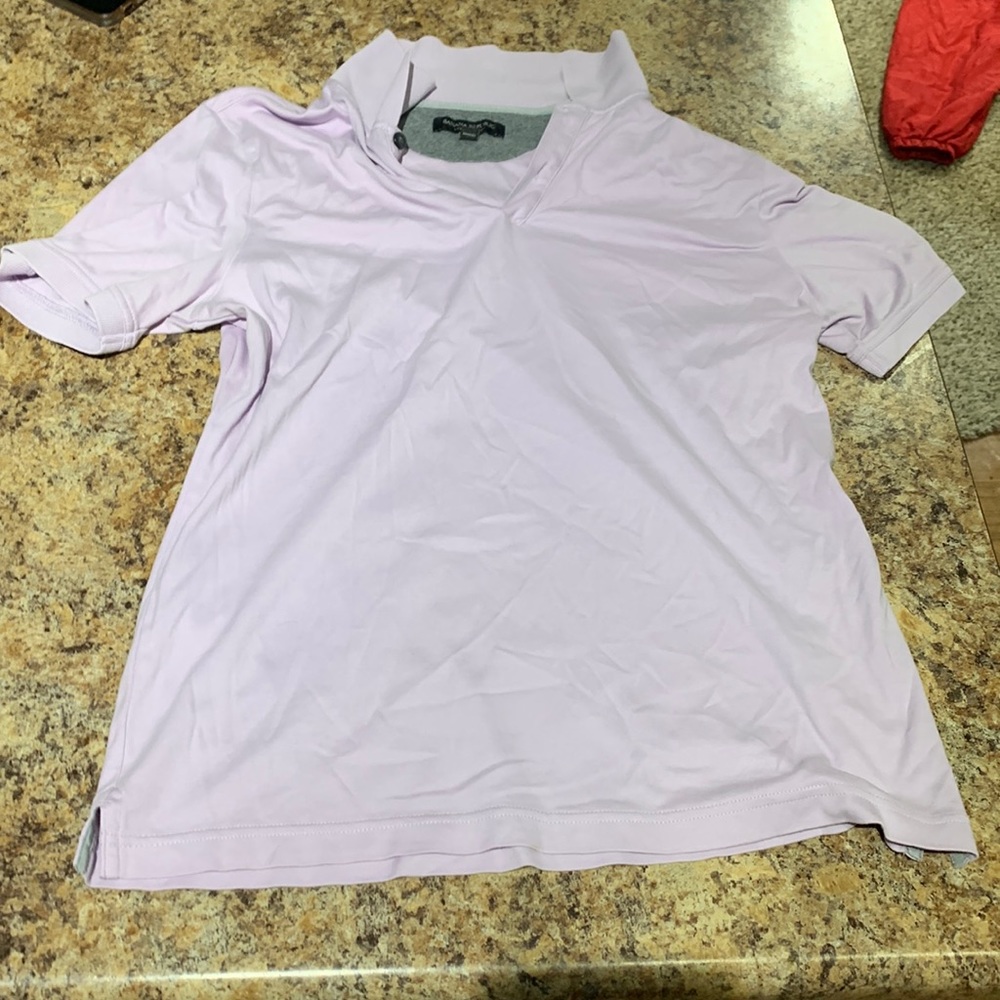 Mens banana republic polo shirt light purple